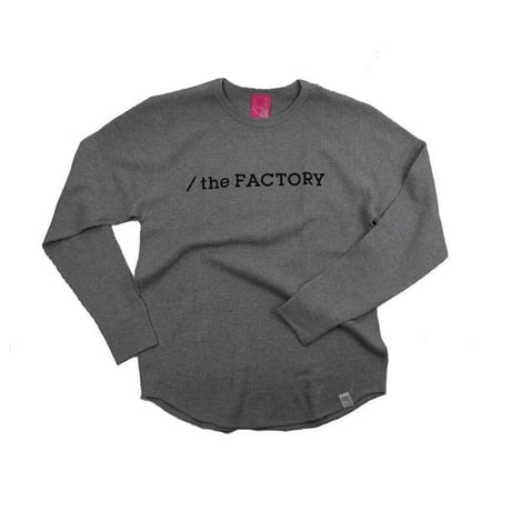 the FACTORY ワッフルロングTシャツ（ヘザーグレー）