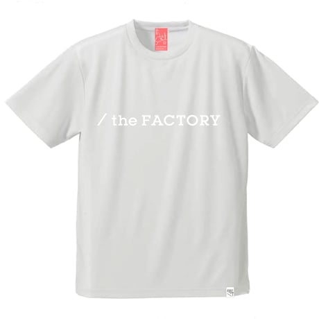 the FACTORY ロゴTシャツ (白×白ロゴ)