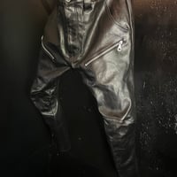 Leather Riding Zip Pants