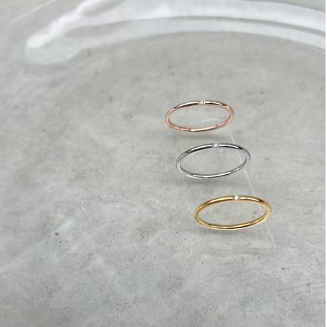 Stainless Ring 07 (1石)