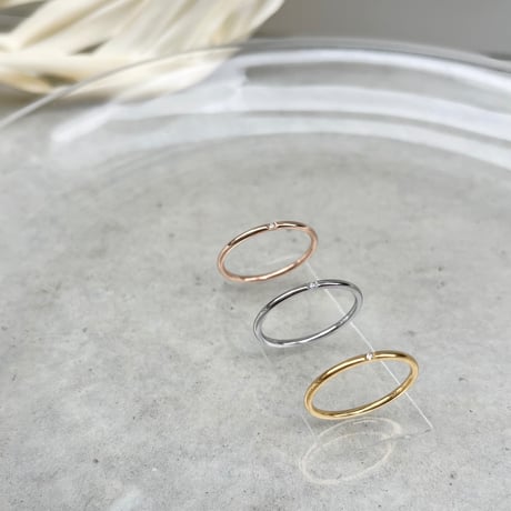 Stainless Ring 07 (1石)