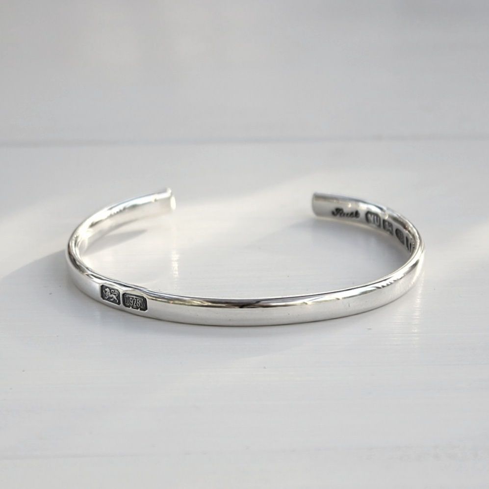 Ingot Bangle Part Mark (6mm)・2パートマークバングル6mm (シル...