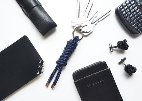 NOEUD　Lineknot - keyring　Navy