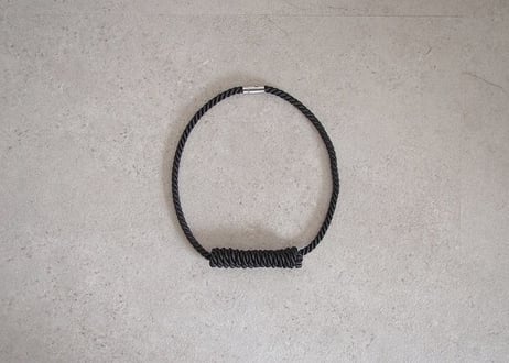NOEUD　Lineknot - necklace　S　Black