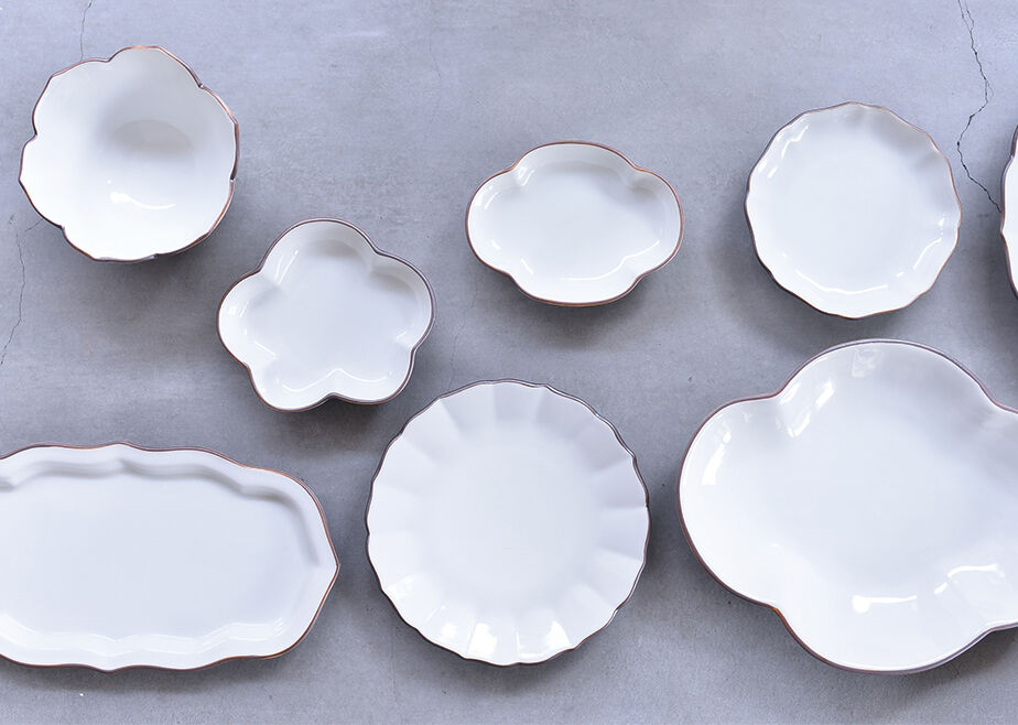 NOVEM Kutani Pottery ツバ型皿 S | SOF STORE