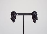 NOEUD　8knot - earrings / pierce　Black