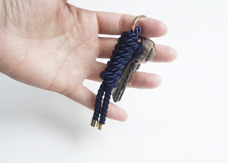 NOEUD　Lineknot - keyring　Navy