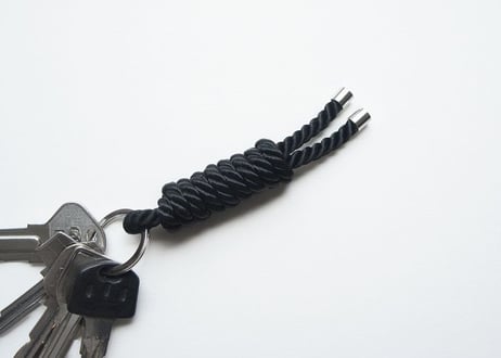 NOEUD　Lineknot - keyring　Black