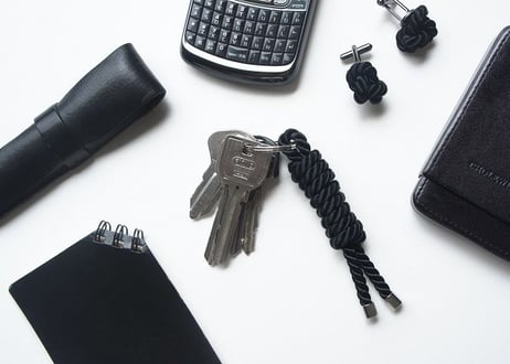 NOEUD　Lineknot - keyring　Black