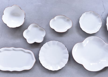 NOVEM Kutani Pottery　ツバ型　L