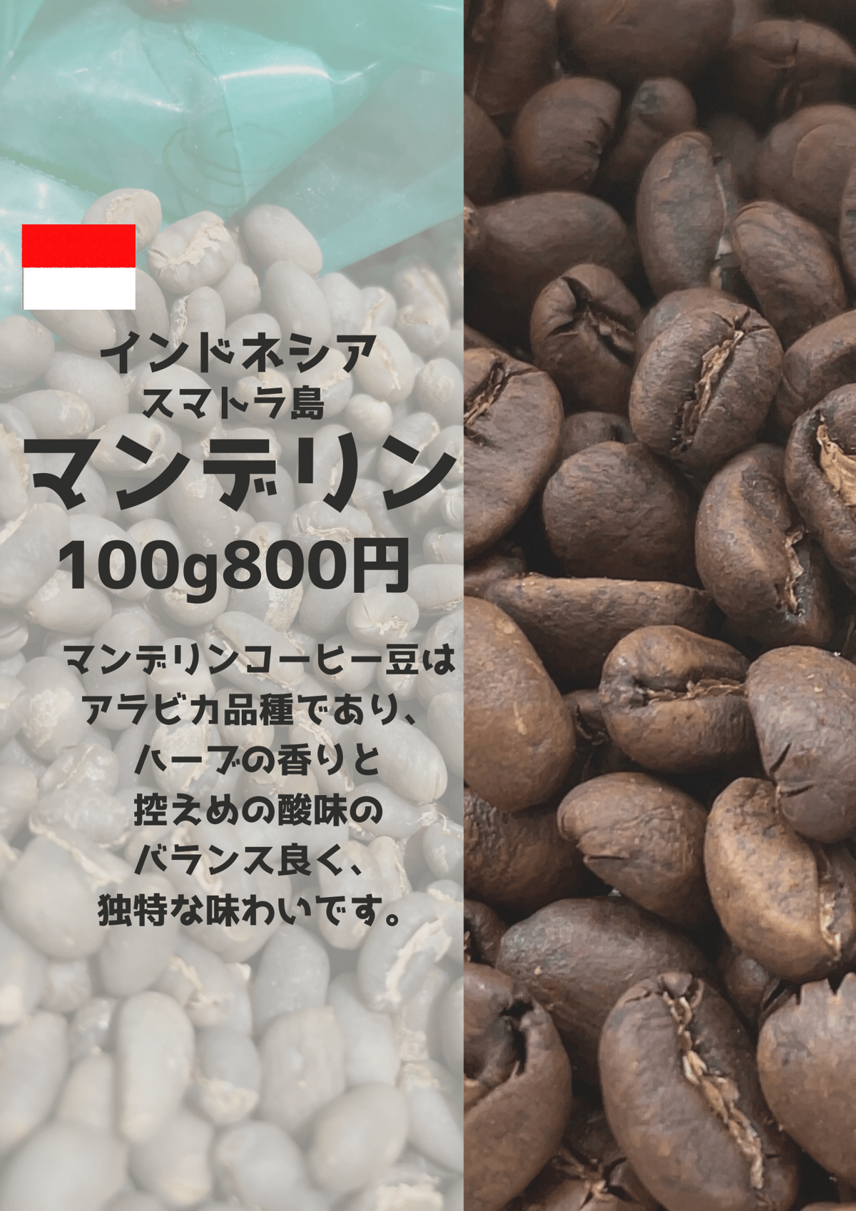 マンデリン Mandheling （100g） | コピティアム 珈琲店 {Kopitiam