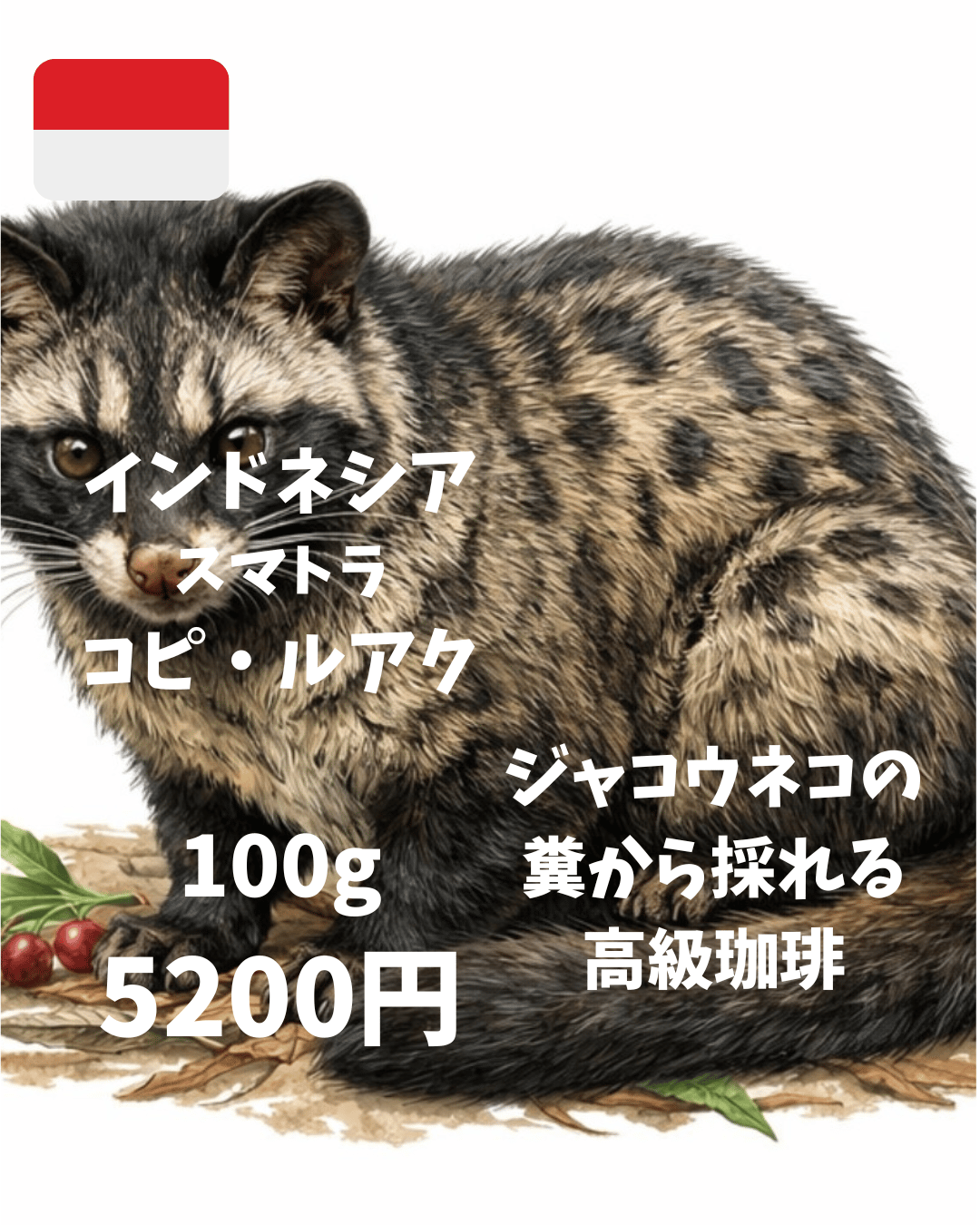 コピ・ルアク（100g） | コピティアム 珈琲店 {Kopitiam coffee shop}