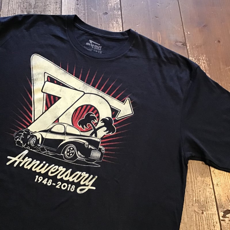 in n out burger 70th anniversary t shirt