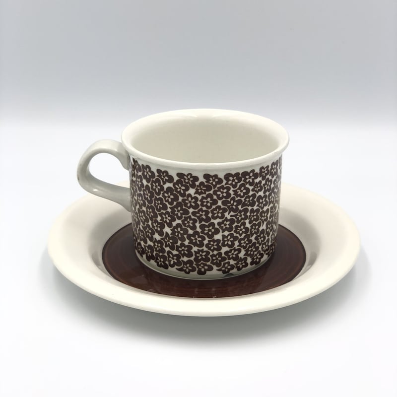 北欧 ARABIA アラビア / Faenza ファエンツァ・小花 コーヒーC&S