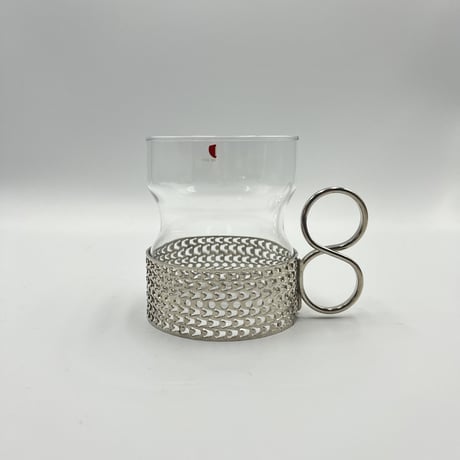 (025)北欧 ヴィンテージ 廃盤品 iittala イッタラ / Tsaikka ツァイッカ  クリア×シルバー（Tsa-C×S-025)