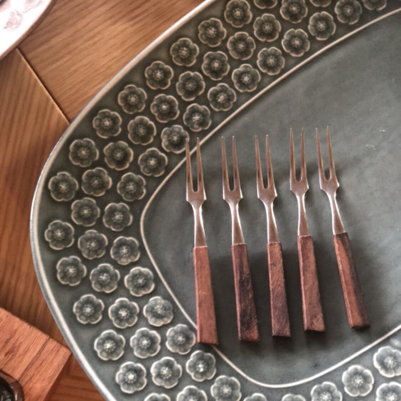 001)北欧 その他 カトラリー/フルーツピック5本セット(北欧-001