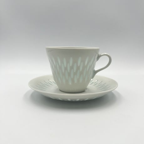 (013)北欧 ヴィンテージ 廃盤 ARABIA アラビア / Riisi リーシ・Rice ライス  コーヒーカップ&ソーサー(Ri-CCS-013)