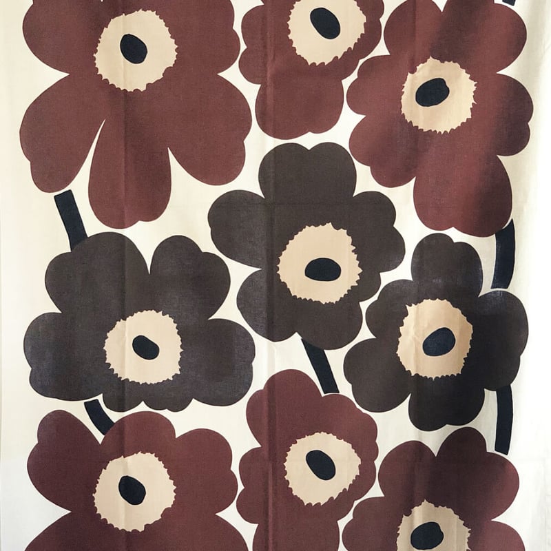 【日本産】 マリメッコ marimekko 001)北欧 / カーテン ブラウン UNIKKO その他