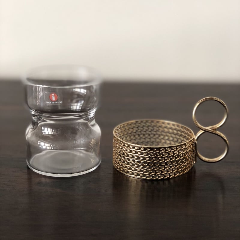 北欧 iittala イッタラ / Tsaikka ツァイッカ クリア×ゴールド（Tsa-C
