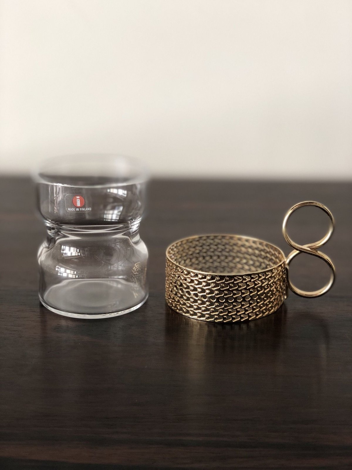 北欧 iittala イッタラ / Tsaikka ツァイッカ クリア×ゴールド（Tsa-C