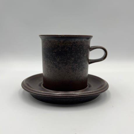 (024)北欧 ヴィンテージ 廃盤品 ARABIA アラビア / Ruska ルスカ モーニングカップ&ソーサー(Rus-MCS-024)