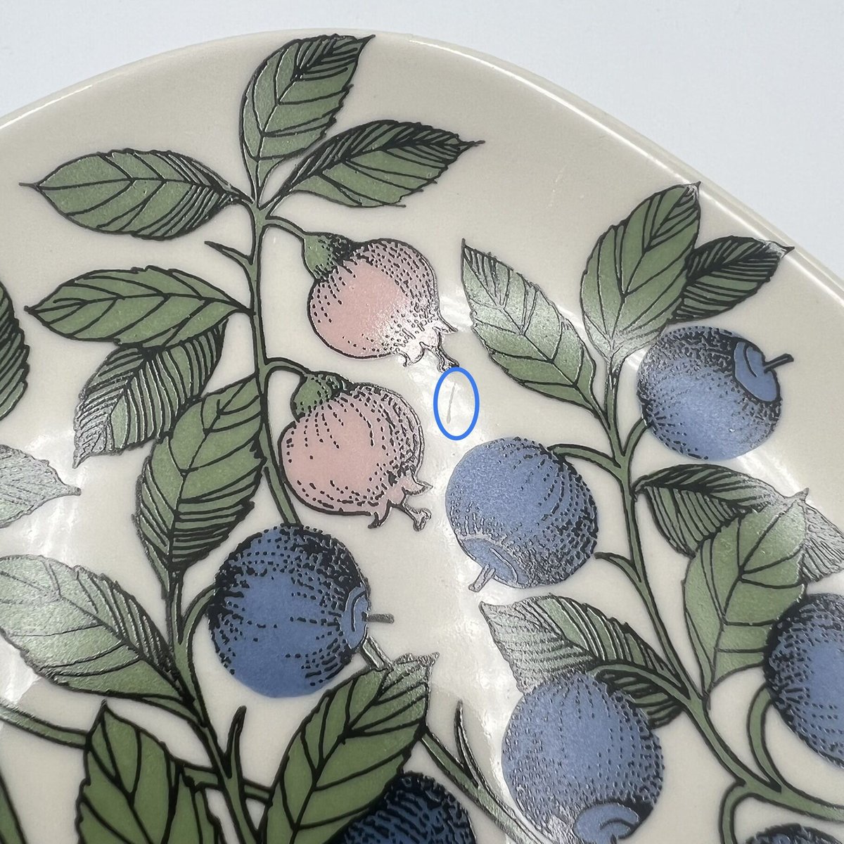 vintage】ARABIA Botanicaセイヨウノコギリ vintage】ARABIA Botanica