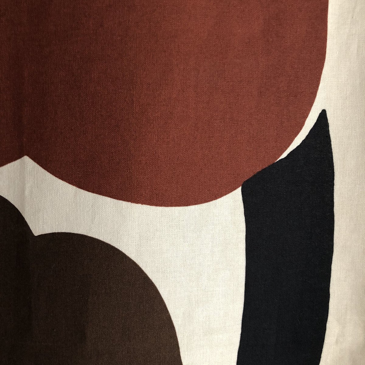 マリメッコ カーテン(unikko 茶色) Mini Unikko カーテン200cm | Maija Isola | Marimekko