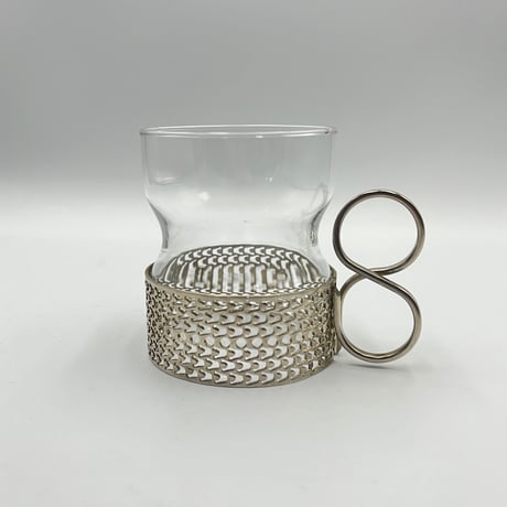 (022)北欧 ヴィンテージ 廃盤品 iittala イッタラ / Tsaikka ツァイッカ  クリア×シルバー（Tsa-C×S-022)