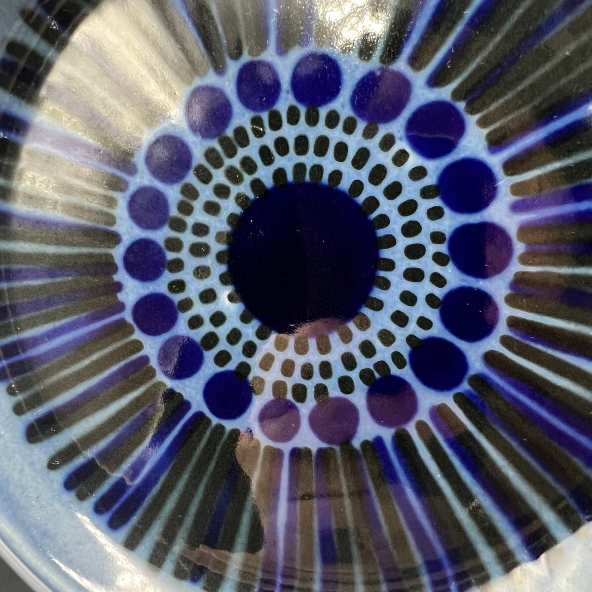 053)北欧 ヴィンテージ 廃盤品 ARABIA アラビア / Kosmos コスモス 青プ