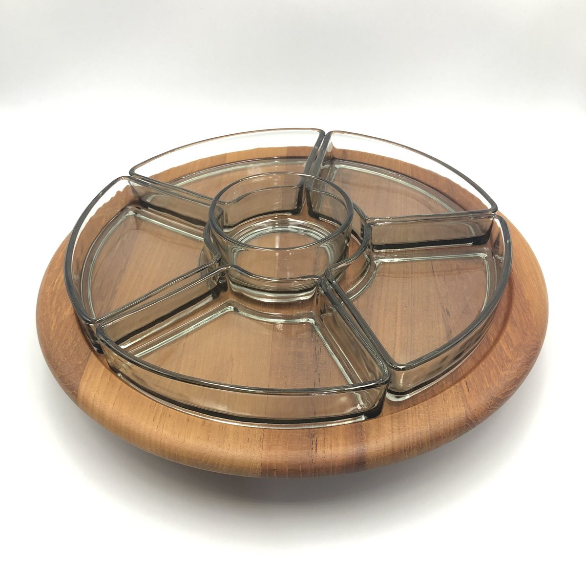 Digsmed ディグスメッド デンマーク 北欧　チーク　回転トレー デンマーク製 DIGSMED チーク回転トレイ ヴィンテージ