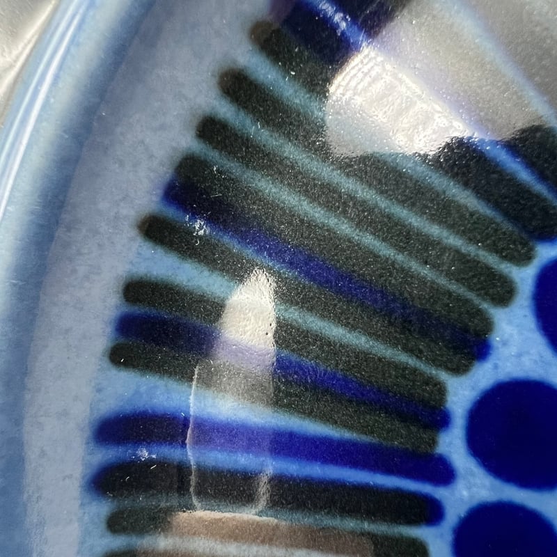 053)北欧 ヴィンテージ 廃盤品 ARABIA アラビア / Kosmos コスモス 青プ