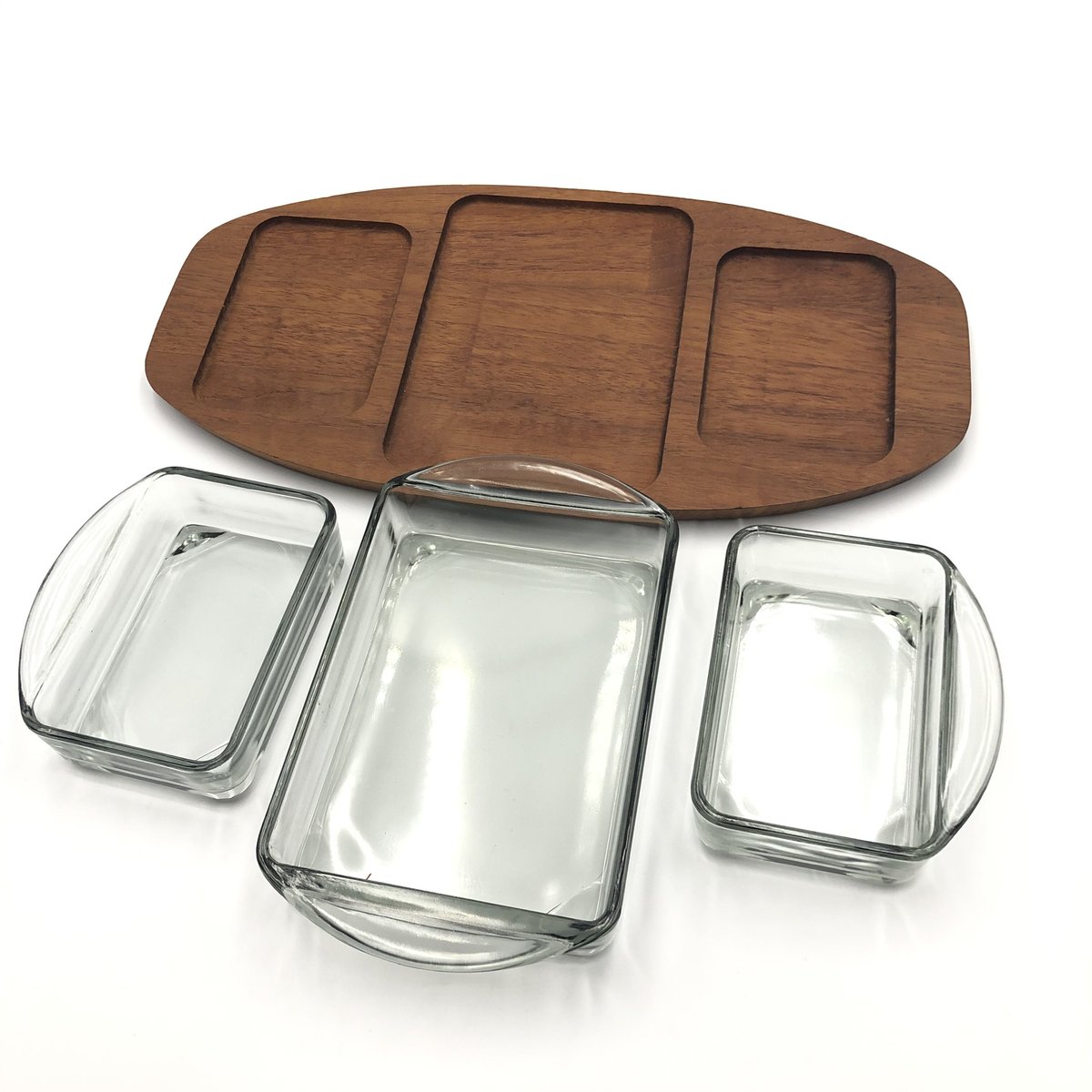 北欧 ヴィンテージ チークトレイ 008)北欧 デンマークヴィンテージ チーク サービングトレイ28cm（北欧