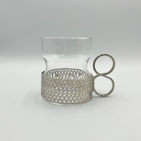 (020)北欧 ヴィンテージ 廃盤品 iittala イッタラ / Tsaikka ツァイッカ  クリア×シルバー（Tsa-C×S-020)