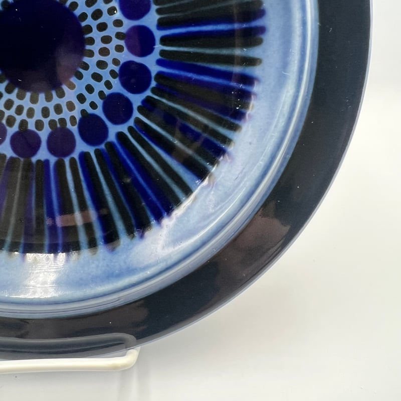 053)北欧 ヴィンテージ 廃盤品 ARABIA アラビア / Kosmos コスモス 青プ