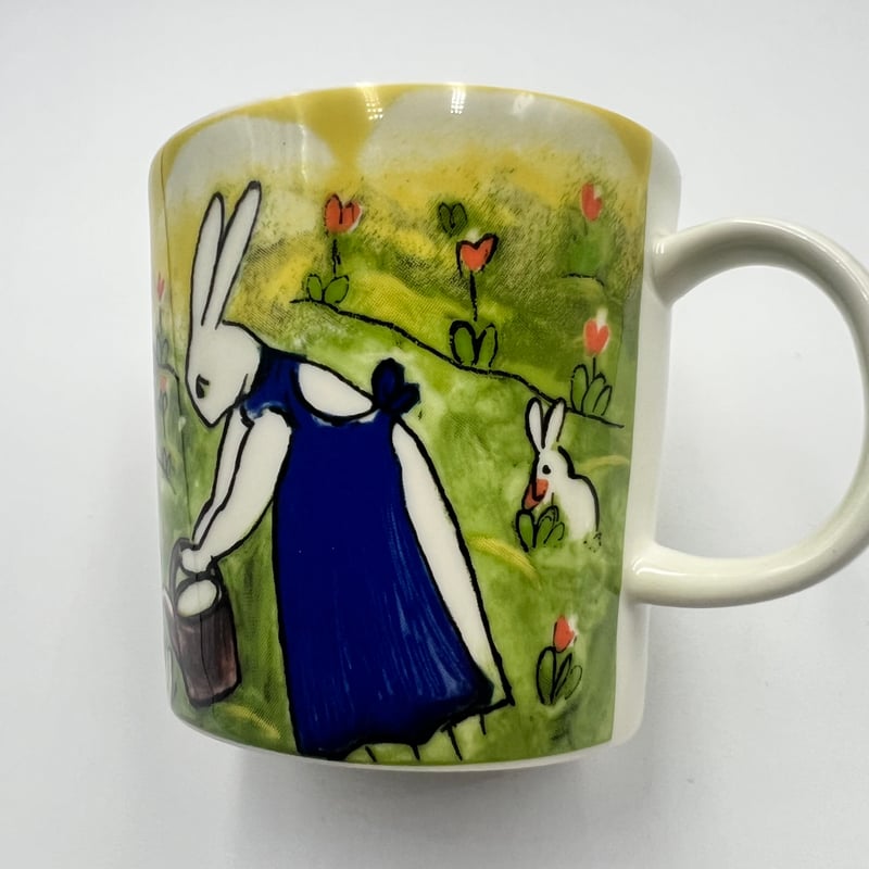 093)北欧 ヴィンテージ 廃盤品 ARABIA アラビア / Bunnyマグカップ(Te- 