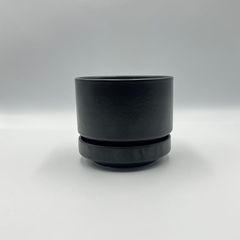 007)北欧 ヴィンテージ 廃盤品 ARABIA アラビア / 植木鉢黒S(植木鉢-黒