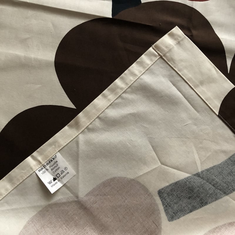 001)北欧 marimekko マリメッコ / UNIKKO ブラウン カーテン仕立て 1