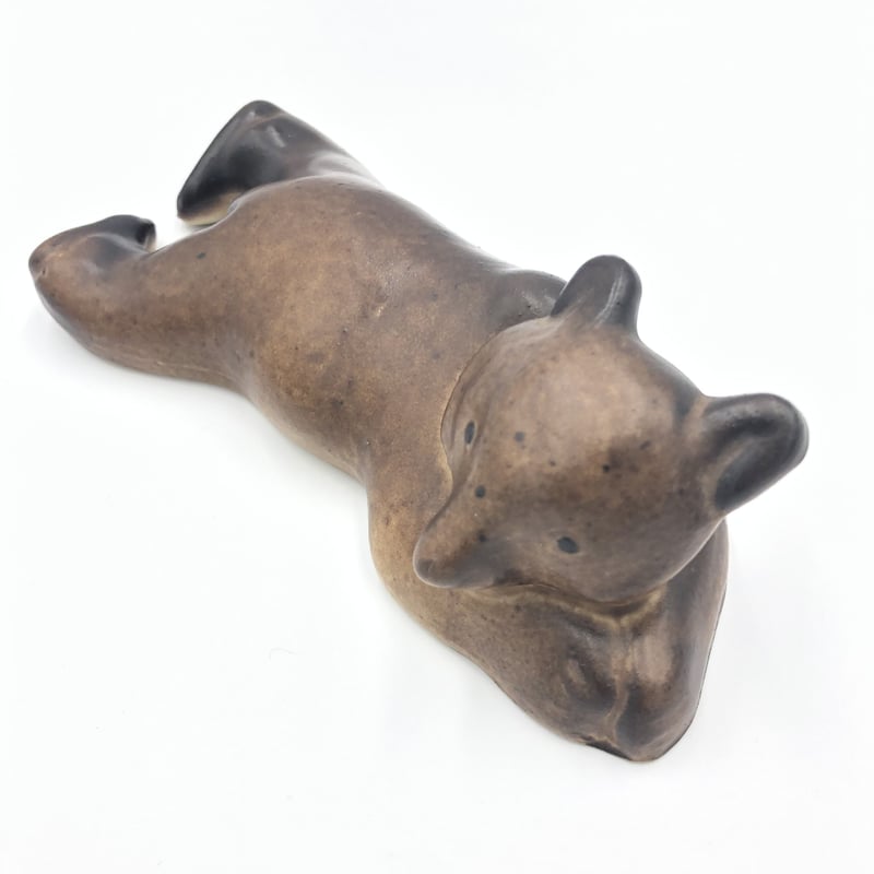 ARABIA アラビア クマ フィギュリン 北欧 寝そべり小熊 ARABIA アラビア クマ フィギュリン 北欧 寝そべり小熊