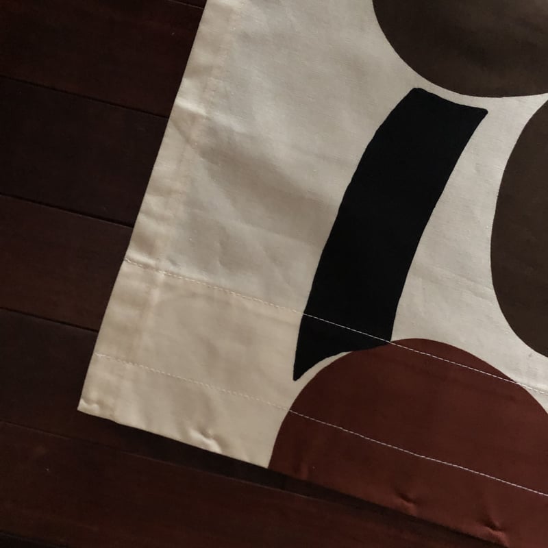 002)北欧 marimekko マリメッコ / UNIKKO ブラウン カーテン