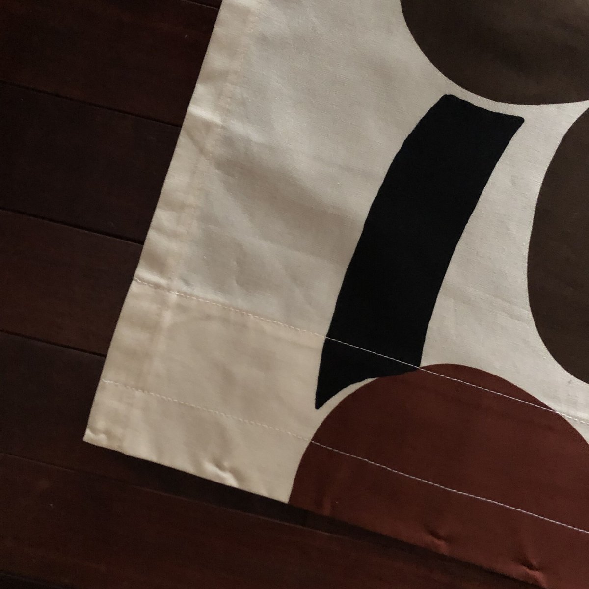 マリメッコ カーテン(unikko 茶色) Mini Unikko カーテン135cm | Maija Isola | Marimekko