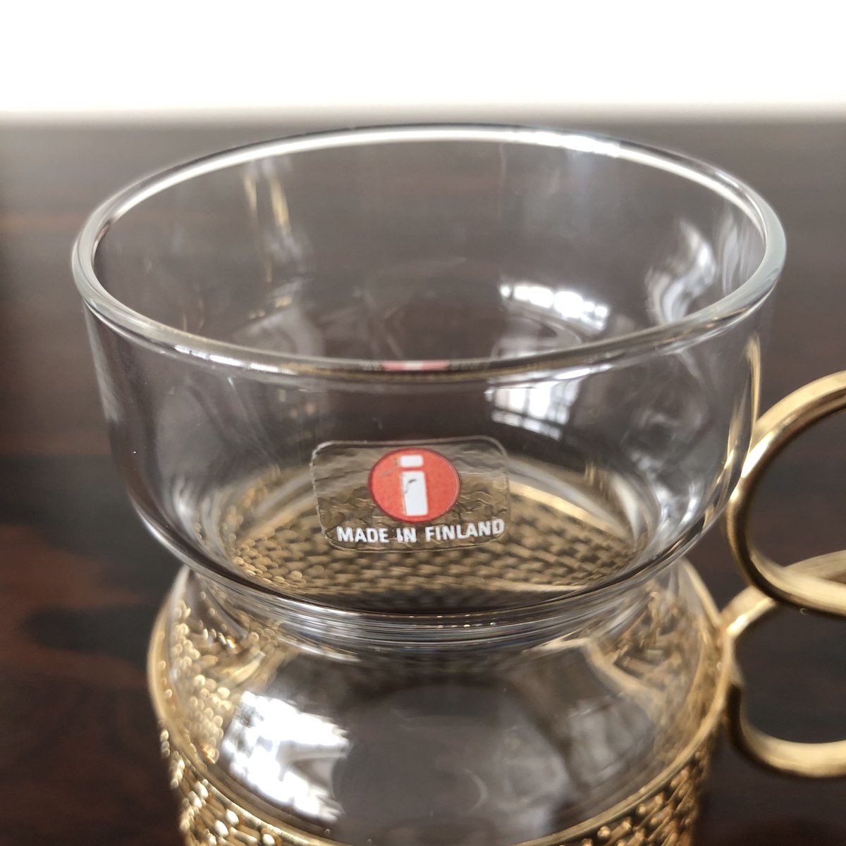 北欧 iittala イッタラ / Tsaikka ツァイッカ クリア×ゴールド（Tsa-C