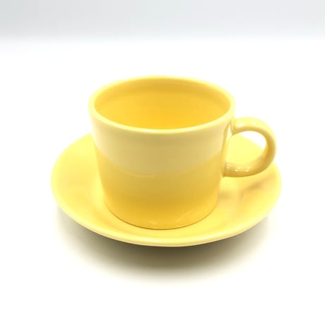 (021)北欧 ヴィンテージ 廃盤品 ARABIA アラビア / Teema ティーマ  カップ&ソーサー小（Te-CS小-YE-021)