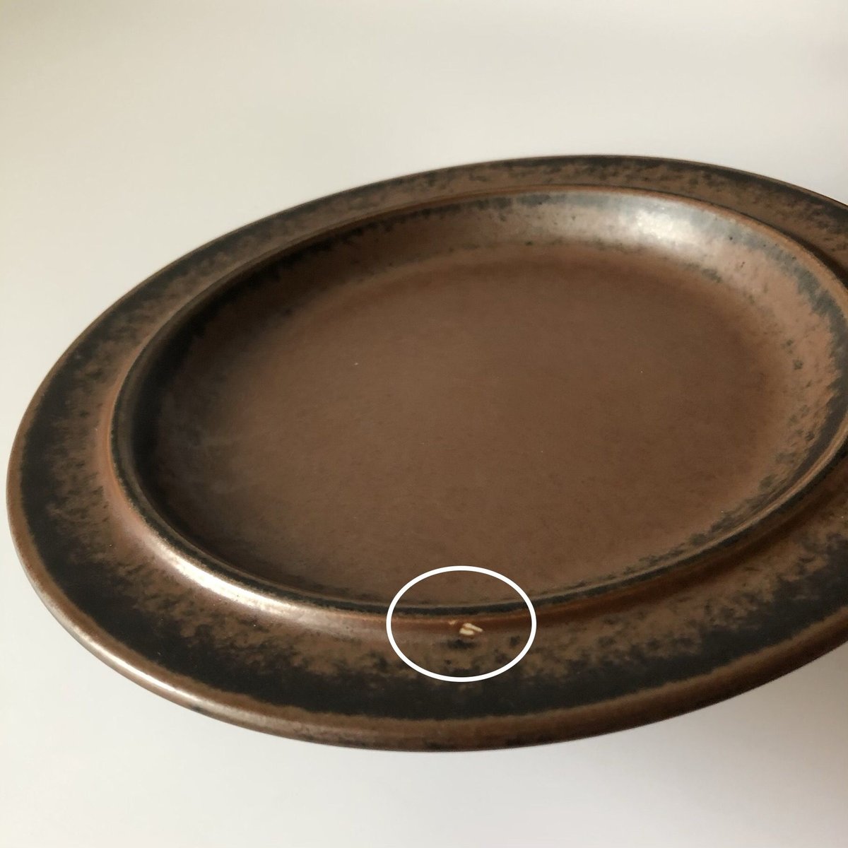 ヴィンテージ ARABIA アラビア ルスカ オーバルプレート 36.5㎝ ① 004)北欧 ヴィンテージ 廃盤品 ARABIA アラビア / Ruska ルスカ プレー