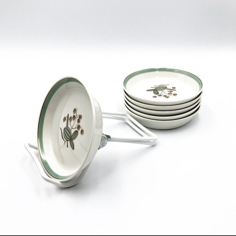 ロイヤルコペンハーゲン　クェイキンググラス　小判草　小皿3点セット 024〜029)北欧 Royal Copenhagen / Quaking grass クエ