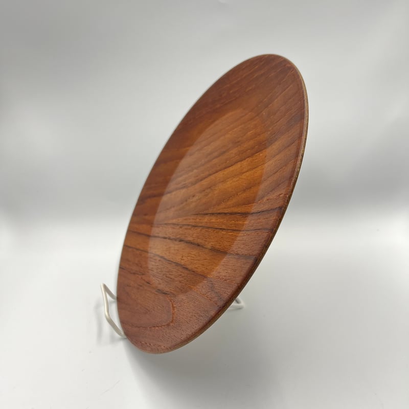 086)北欧 ヴィンテージ 廃盤品 チークプレート27cm(北欧-TP27-086) | k