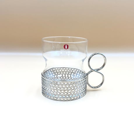 (017)北欧 ヴィンテージ 廃盤品 iittala イッタラ / Tsaikka ツァイッカ  クリア×シルバー（Tsa-C×S-017)