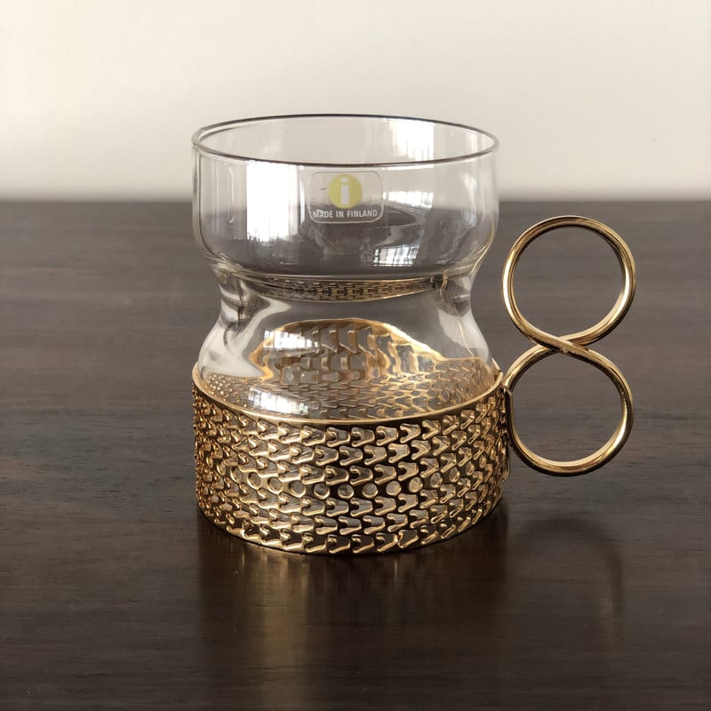 北欧 iittala イッタラ / Tsaikka ツァイッカ クリア×ゴールド（Tsa-C