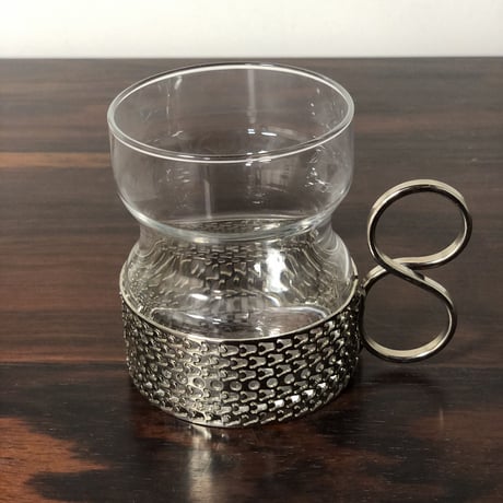 【お取り置き品】北欧 iittala イッタラ / Tsaikka ツァイッカ  クリア×シルバー（Tsa-C×S-001）