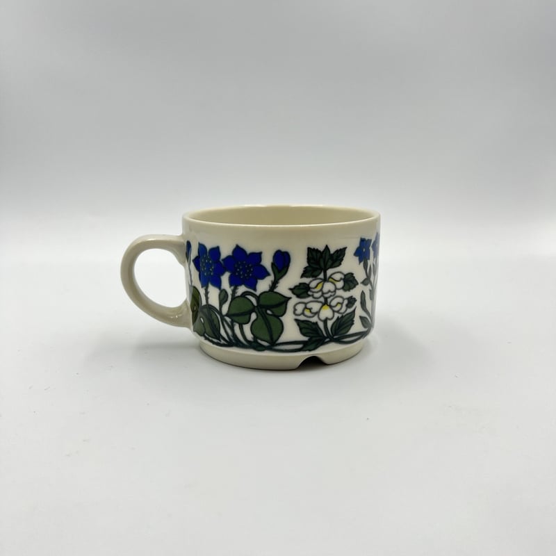 ARABIA - ARABIA フローラ コーヒーカップ＆ソーサー 欠けあり Arabia Flora coffee cup / アラビア フローラ コーヒーカップ