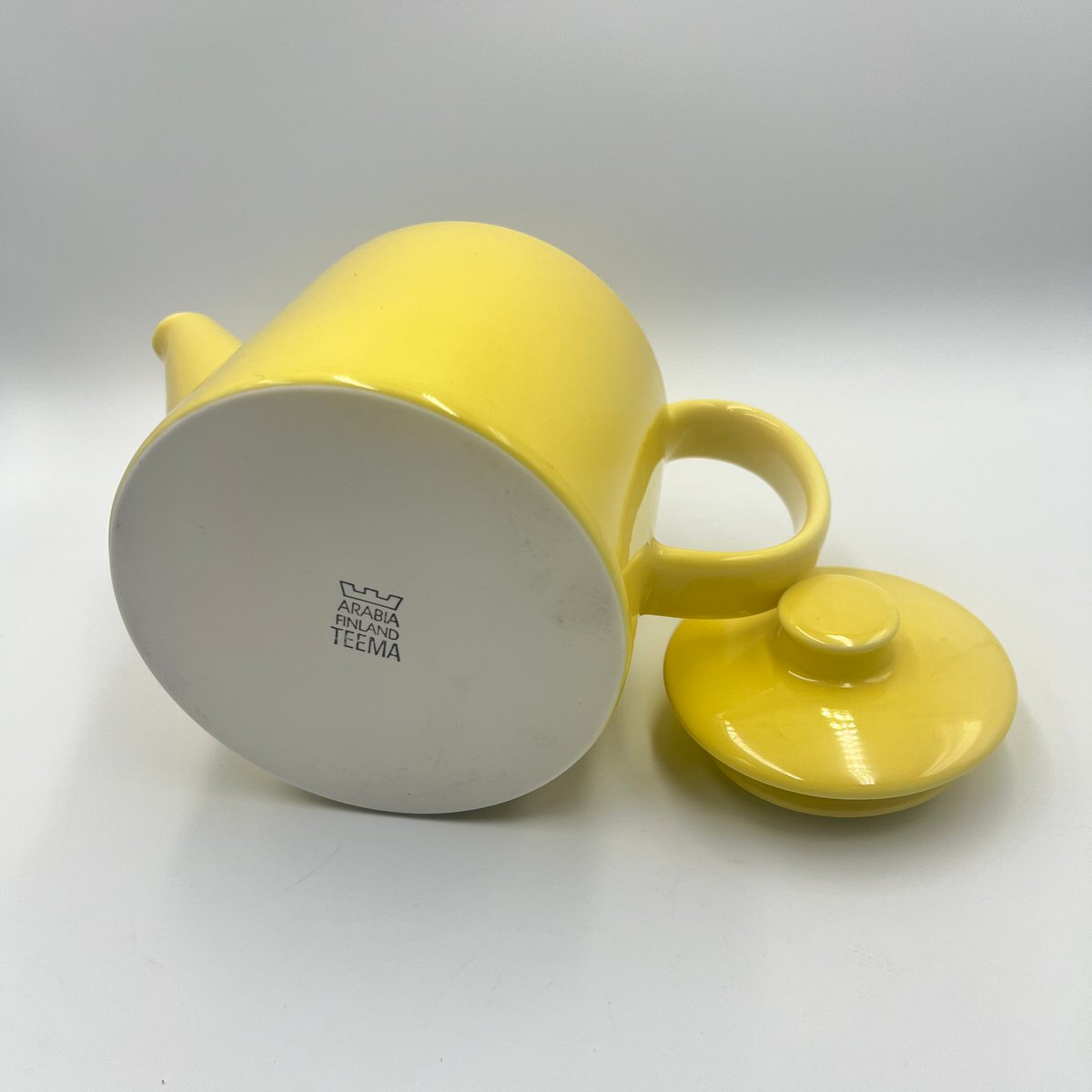 ARABIA TEEMA ロングプラター 30cm 廃盤イエロー　希少 ARABIA TEEMA ロングプラター 30cm 廃盤イエロー 希少